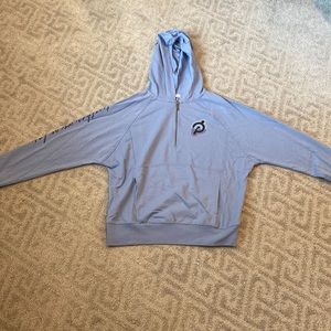 Light weight, 1/4 zip Peloton hoodie. Worn 1 time!  Perfect condition.